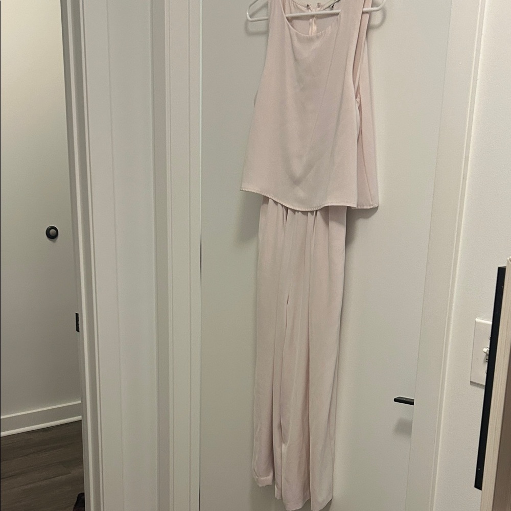 OAK + FORT Women's Light Pink Pajama Jumpsuit